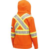 Chandail lourd avec capuchon, Femmes, T-petit, Orange haute visibilit&eacute; Ontario Safety Products