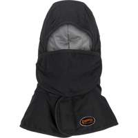 Pioneer 765A Flame-Resistant Quilted Hard Hat Liner with Long Neck & Detachable Mouthpiece, Black/Grey, Cotton/FR-Tech&reg;/Modacrylic/Nylon Ontario Safety Products