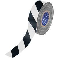 ToughStripe&reg; Max Floor Marking Tape, 2" x 100', Polyester, Black and White Ontario Safety Products
