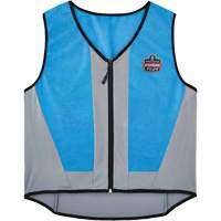 Chill-Its 6667 Wet Evaporative Cooling Vest with Zipper Closure, Medium, Blue Ontario Safety Products