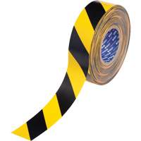 ToughStripe&reg; Max Floor Marking Tape, 2" x 100', Polyester, Black and Yellow Ontario Safety Products