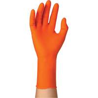 TOUCHNTUFF 93-800 Disposable Gloves, 6.5/7, Latex/Neoprene/Nitrile, 23.6-mil, Powder-Free, Orange Ontario Safety Products