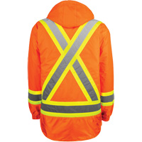 Manteau haute visibilit&eacute; 7-en-1, Polyester, Orange haute visibilit&eacute;, T-petit Ontario Safety Products