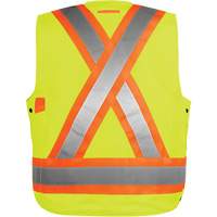High-Visibility Surveyor's Vest, High Visibility Orange, Small, Polyester Ontario Safety Products