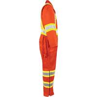 Combinaison non doubl&eacute;e haute visibilit&eacute;, Petit, Orange haute visibilit&eacute; Ontario Safety Products