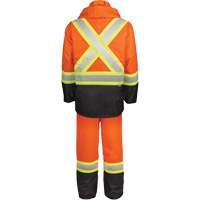 High-Visibility 150-Deniers Rain Suit, Polyester, Small, High Visibility Orange Ontario Safety Products