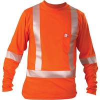 T-shirt &agrave; manches longues, Petit, Orange Ontario Safety Products