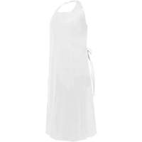 CoverMe Apron with Die-Cut Neck, Polyurethane, 45" L x 35" W, White Ontario Safety Products