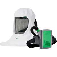 Respirateur T-Link avec casquette, tube de respiration, montage &agrave; la ceinture & APR motoris&eacute; PX5, Cagoule ample & visi&egrave;re, Pile Lithium-ion Ontario Safety Products