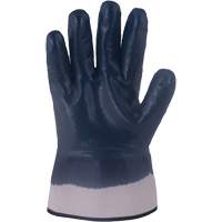 Horizon&reg; Navy Gloves with Pasted Cuffs, Medium, Nitrile Coating, Jersey/Cotton Shell Ontario Safety Products