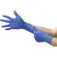 MICROFLEX N21 Disposable Gloves, 6.5/7/Small, Nitrile, 4.7-mil/5.5-mil, Powder-Free, Cobalt, Class 2 Ontario Safety Products