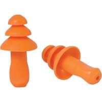 Bouchons d'oreilles r&eacute;utilisable &agrave; triple bride en TPR orange SEALTEC TipGrip, Sans cordon, Vrac - Boîte, 26 dB dB NRR, Taille unique Ontario Safety Products