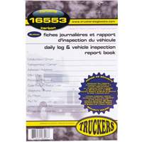 Carnet bilingue de registre quotidien et de rapport d'inspection de v&eacute;hicule Ontario Safety Products