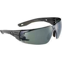 RUSH+ 2.0 M/L Safety Glasses with Black & Grey Frame, Grey/3.0 Lens, Anti-Fog/Anti-Scratch, ANSI Z87+ Ontario Safety Products