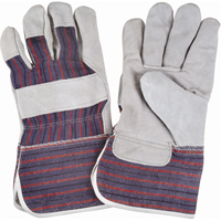 Gants d'ajusteur rugueux, Grand, Paume en Cuir de vache refendu, Doublure en Coton Ontario Safety Products