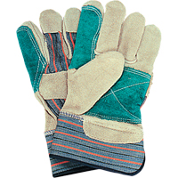 Gants d'ajusteur avec paume double, Grand, Paume en Cuir de vache refendu, Doublure en Coton Ontario Safety Products