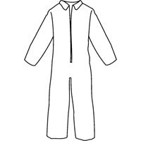 Pyrolon&reg; Plus 2 Disposable FR Coveralls, Small, Blue, FR Treated Fabric Ontario Safety Products