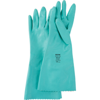 StanSolv&reg; Embossed Z-Pattern Grip Gloves, Size Small/7, 14" L, Nitrile, Interlock Inner Lining, 11-mil Ontario Safety Products