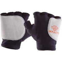 Palm/Side Fingerless Protection Gloves - Right, X-Small, Suede Palm, Slip-On Cuff Ontario Safety Products