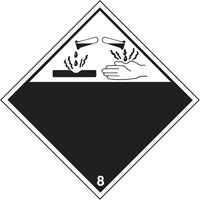 Plaque-&eacute;tiquette TMD mati&egrave;res corrisives, Plastique Ontario Safety Products