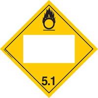 Plaque-&eacute;tiquette TMD oxidant, Vinyle adh&eacute;sif Ontario Safety Products