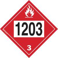 1203 Gasohol & Gasoline Flammable Liquid TDG Placard, Plastic SS828 | Ontario Safety Product