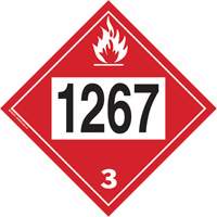 1267 Petroleum Crude Oil Flammable Liquid TDG Placard, Adhesive Vinyl SS831 | Ontario Safety Product
