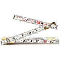 Red End&reg; Masonry Rule, 6' L, Wood, 1/16" Graduations Ontario Safety Products