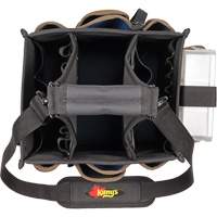 Grands porte-outils pour &eacute;lectriciens et travaux de maintenance, Polyester, 23 pochettes, Noir Ontario Safety Products