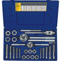 Hanson&reg; Fractional Tap & Hex Die Set, 25 Pieces Ontario Safety Products