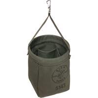 Tapered-Bottom Bag, 8" H, Canvas, Grey TBS824 | Ontario Safety Product