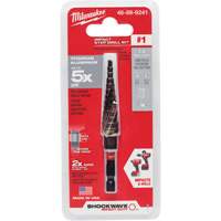 #1 Shockwave Impact Duty Step Drill Bit, 1/2" - 1-1/8" , 1/32" Increments, Titanium Ontario Safety Products