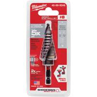 #8 Shockwave Impact Duty Step Drill Bit, 1/2" - 1" , 1/16" Increments, Titanium Ontario Safety Products