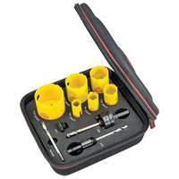 Plumber's Deep Cut Hole Saw Kit, 10 Pieces Ontario Safety Products