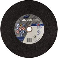 Metal A Chop Saw Cut-Off Wheel, 14" x 3/32", 1" Arbor, Type 01/41, Aluminum Oxide, 4365 RPM Ontario Safety Products