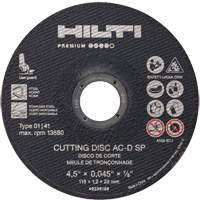 AC-D SP Cut-Off Wheel, 4-1/2" x 0.045", 7/8" Arbor, Type 1, 13580 RPM TCT908 | Ontario Safety Product