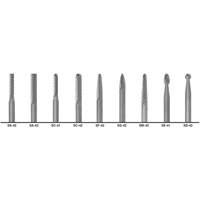 1855 Double Cut Carbide Burr Set, 9 Pieces Ontario Safety Products