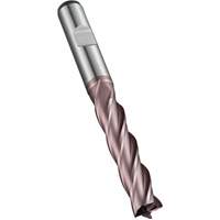 Fraise &agrave; embout droit, 5 mm dia., 68 mm lo, 4 cannelures, 6 mm tige, Acier rapide au cobalt Ontario Safety Products