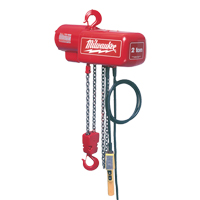Electric Chain Hoist, 10' Lift, 1000 lbs. (0.5 tons) Capacity, 16 FPM TEA071 | Ontario Safety Product