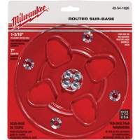 Clear 7" Diameter 1-3/16" Center Hole Sub-Base Ontario Safety Products