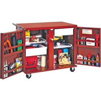 Rolling Work Bench, 43-7/8" W x 40-1/2" H x 26-7/8" D, 21.7 Cubic Feet Capacity TEP177 | Ontario Safety Product