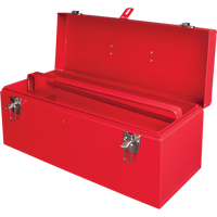 ATB100 Portable Tool Box with Metal Tool Tray, 8-3/4" D x 21" W x 9" H, Red Ontario Safety Products