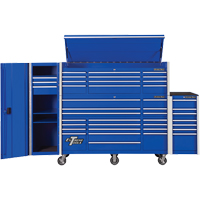 Armoire latérale série RX, 7 tiroirs, 19" la x 25" p x 39-1/4" h, Bleu TEQ496 | Ontario Safety Product