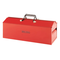Tool Box, 8-13/20" D x 21-3/10" W x 9" H, Red Ontario Safety Products