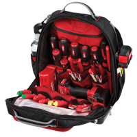 Ultimate Jobsite Backpack, 20" L x 17" W, Black, Ballistic Ontario Safety Products