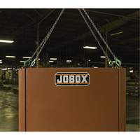 Field Office Jobsite Box, 33" W x 63" D x 80" H, Steel, Red Ontario Safety Products