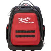 Packout Backpack, 15-3/4" L x 11-4/5" W, Black/Red, Ballistic Ontario Safety Products