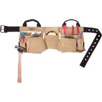 Carpenter's Tool Belt, Leather, Tan TEQ922 | Ontario Safety Product