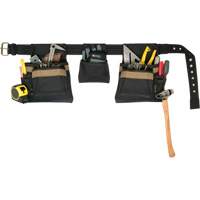 Deluxe Tool Belt Combo, Polyester, Black TEQ923 | Ontario Safety Product