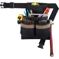 Small Deluxe Tool Belt, Polyester, Black TEQ929 | Ontario Safety Product